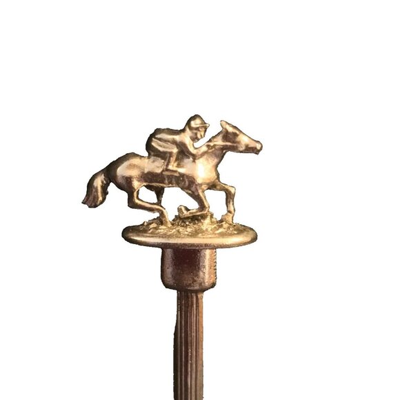 Vintage Kentucky Horse & Jockey Souvenir Spoon Silver Plated - Picture 2 of 4